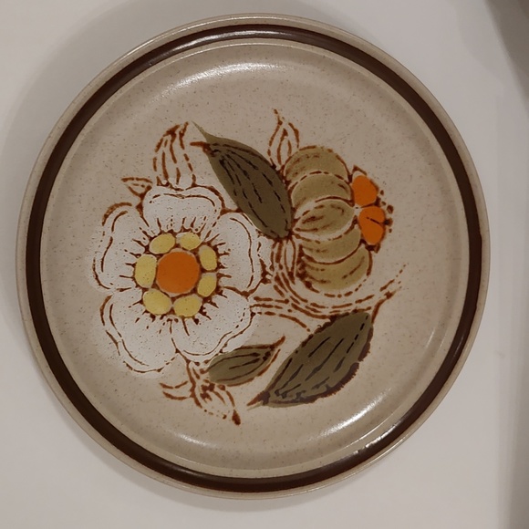 2 plates, 70s, International China, 2 salad plates, dessert, Avanti Floriana - Picture 3 of 5